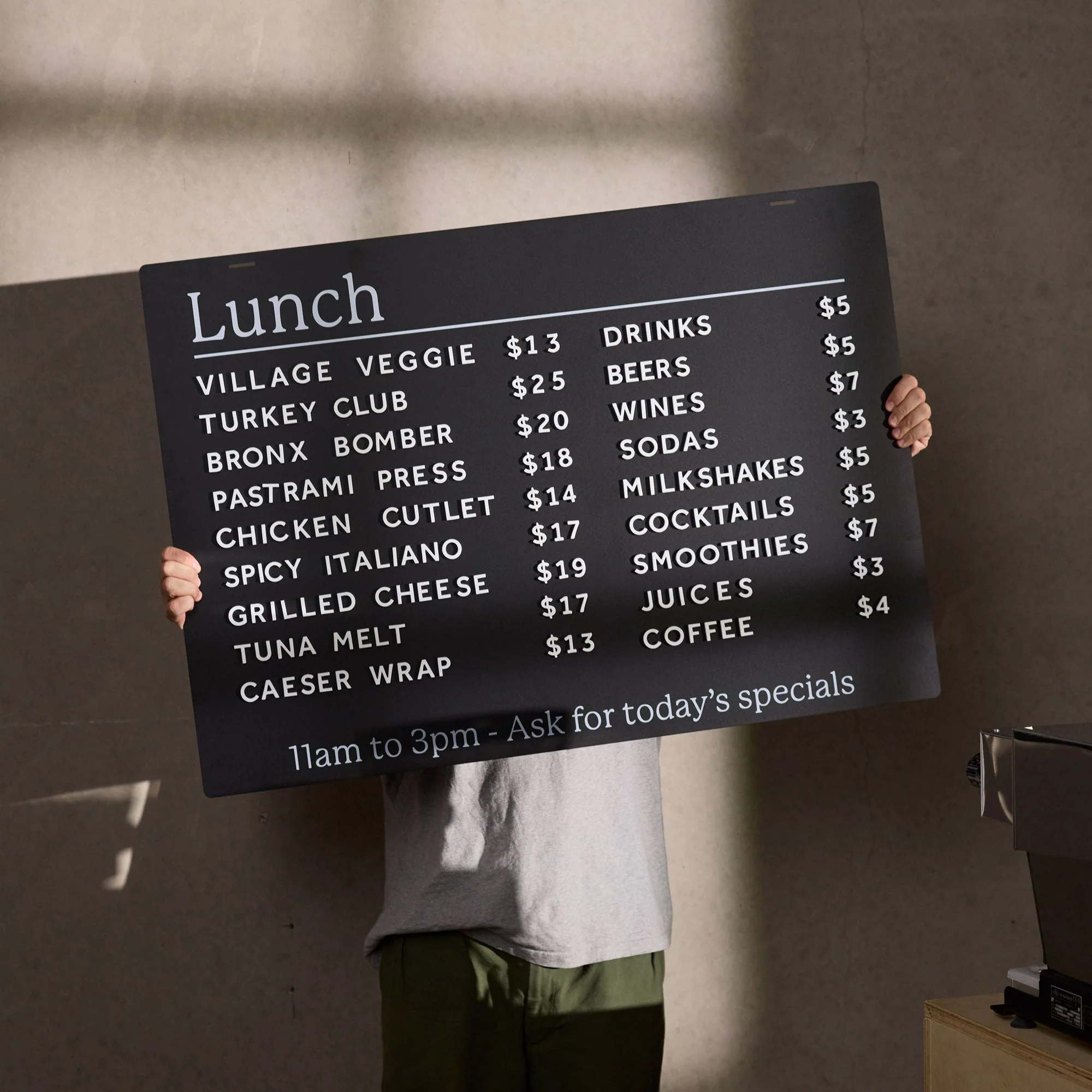 Ceiling Menu Board - Image 5