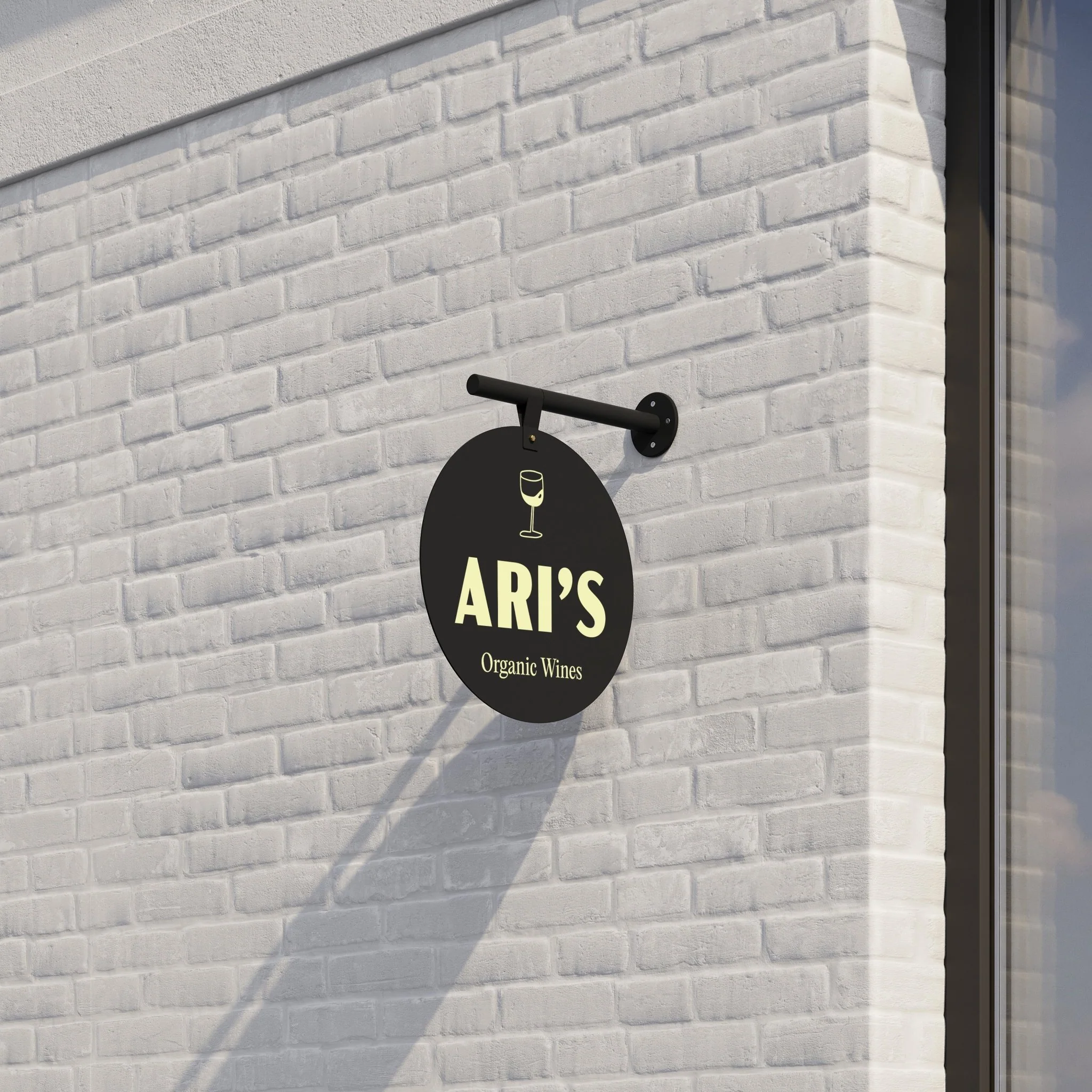 Round Store Sign
