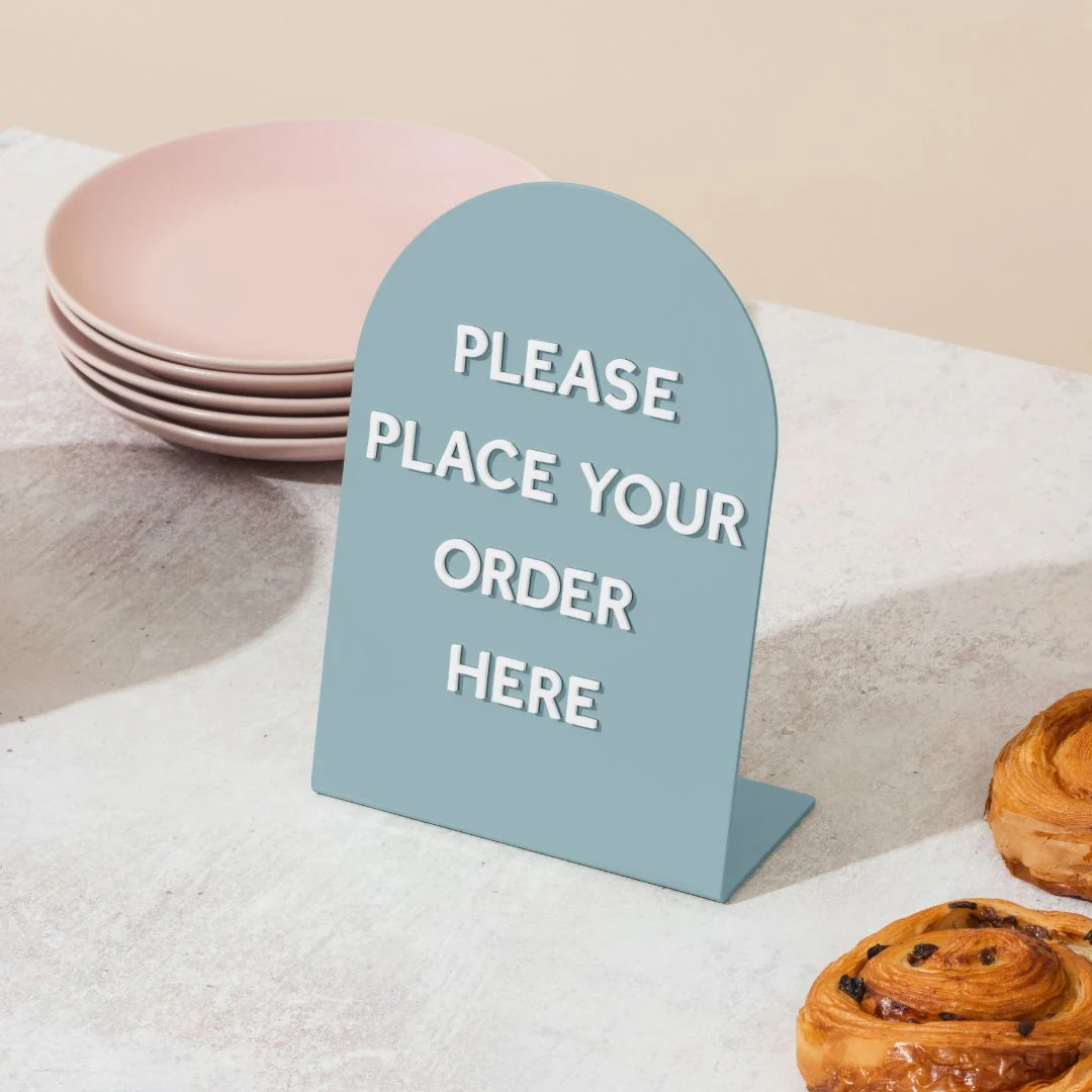 Large Round Counter Signs - Set of 3 - Image 3