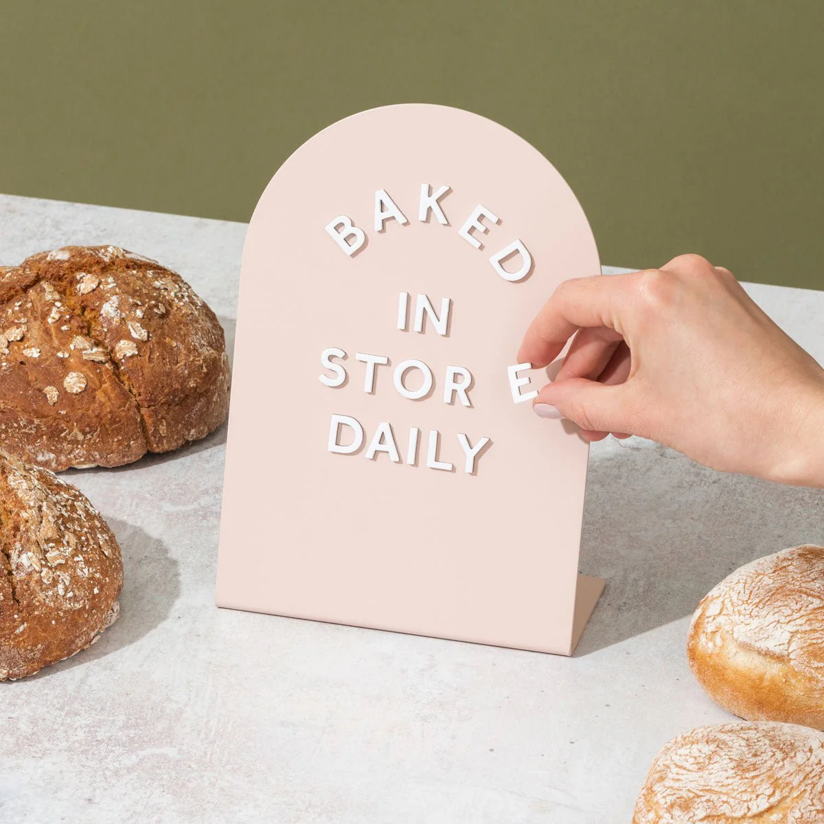 Large Round Counter Signs - Set of 3 - Image 6