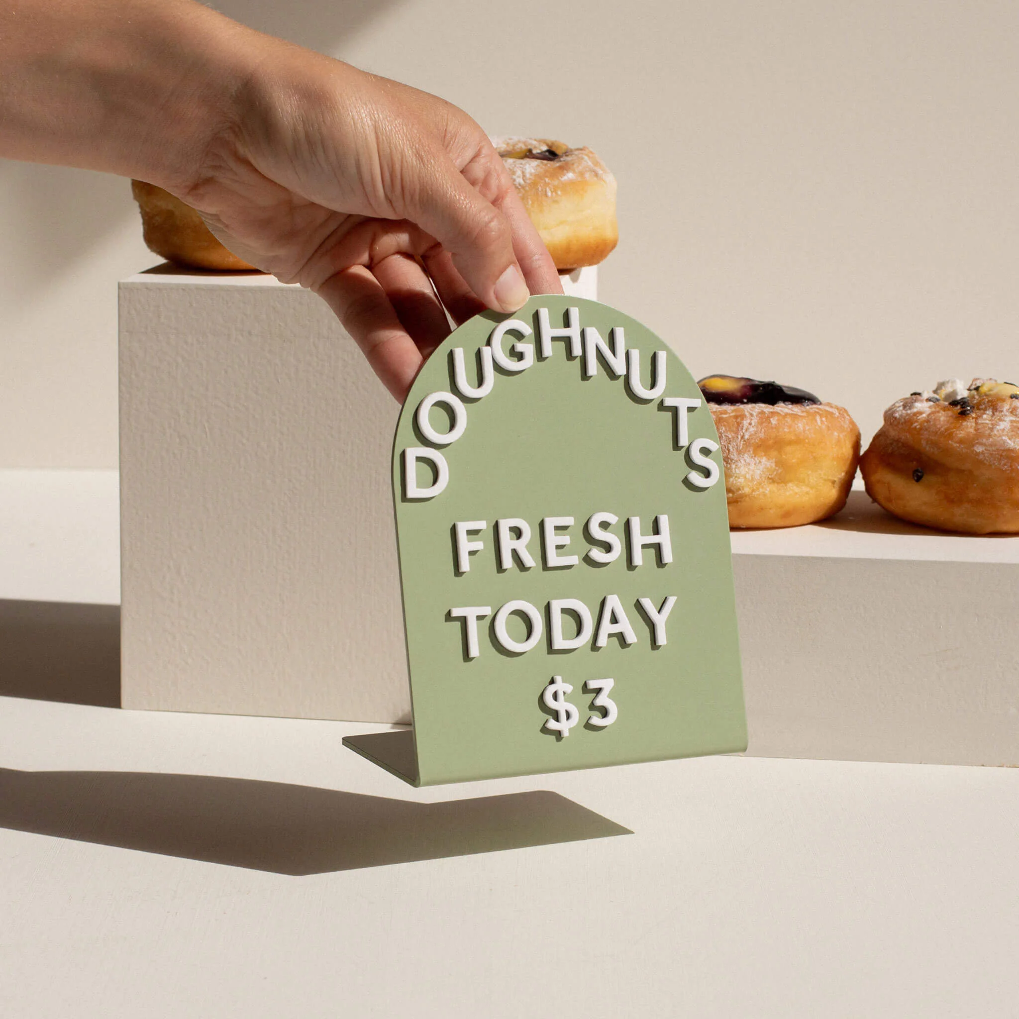 Large Round Counter Signs - Set of 3 - Image 7