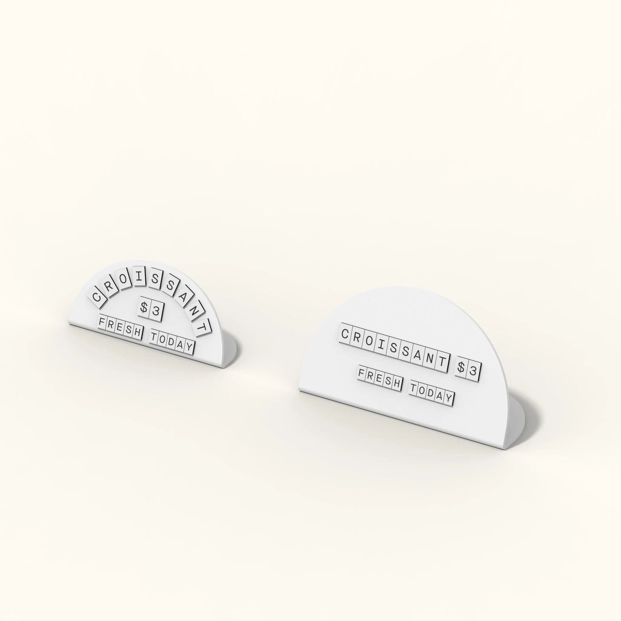 Round Counter Signs - Set of 12 - Image 7
