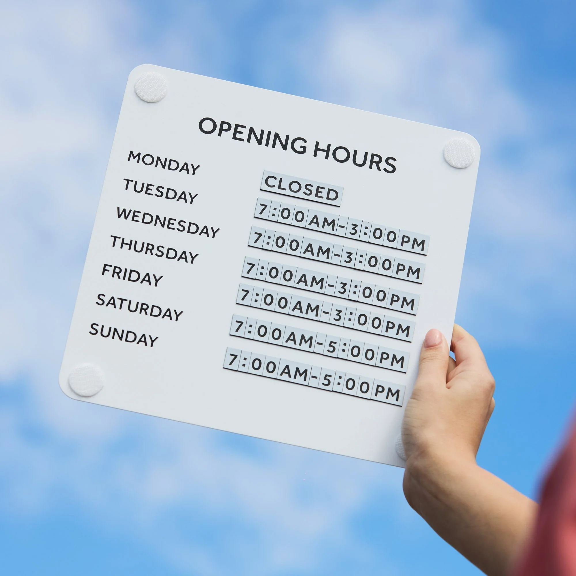 Opening Hours Sign - Image 4