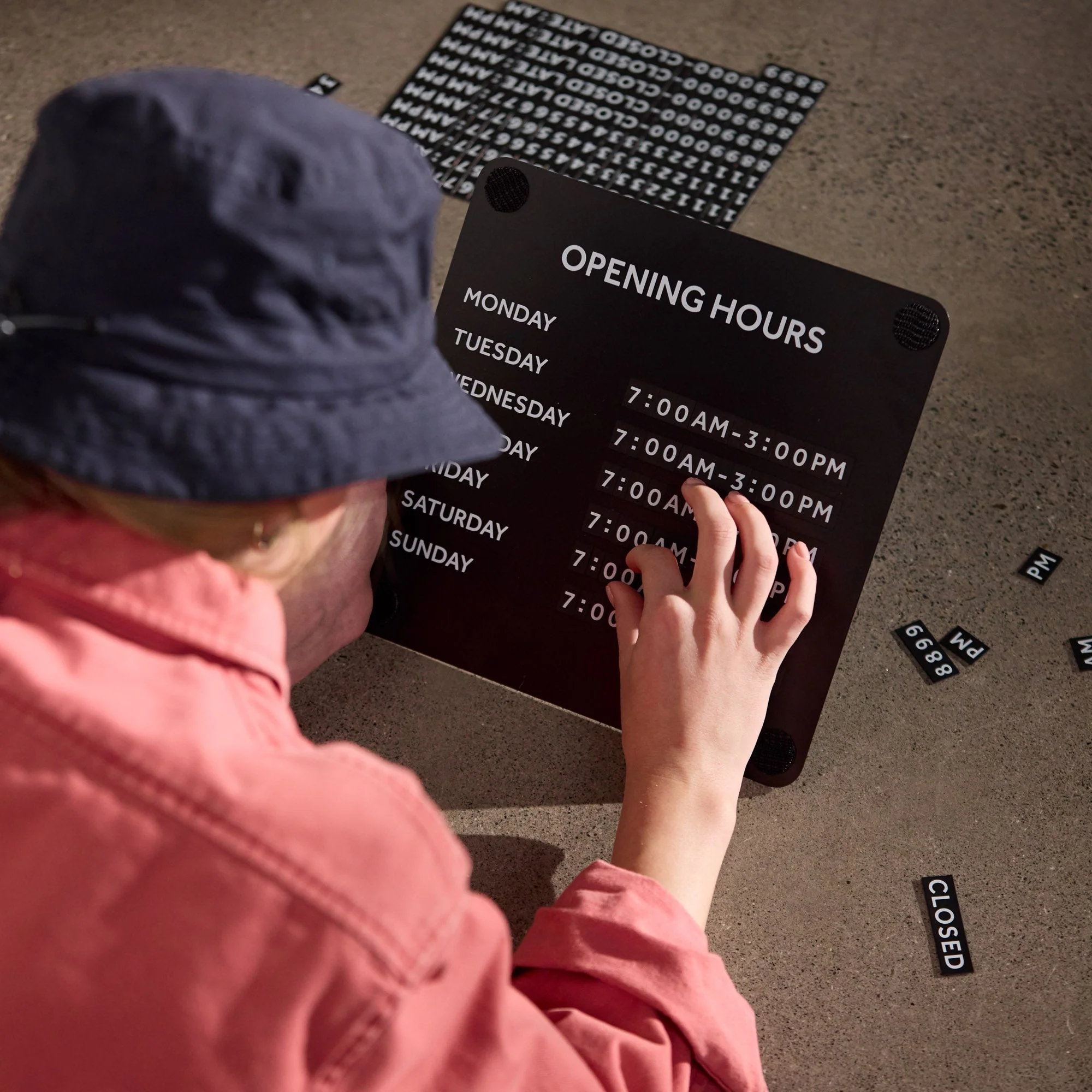 Opening Hours Sign - Image 8