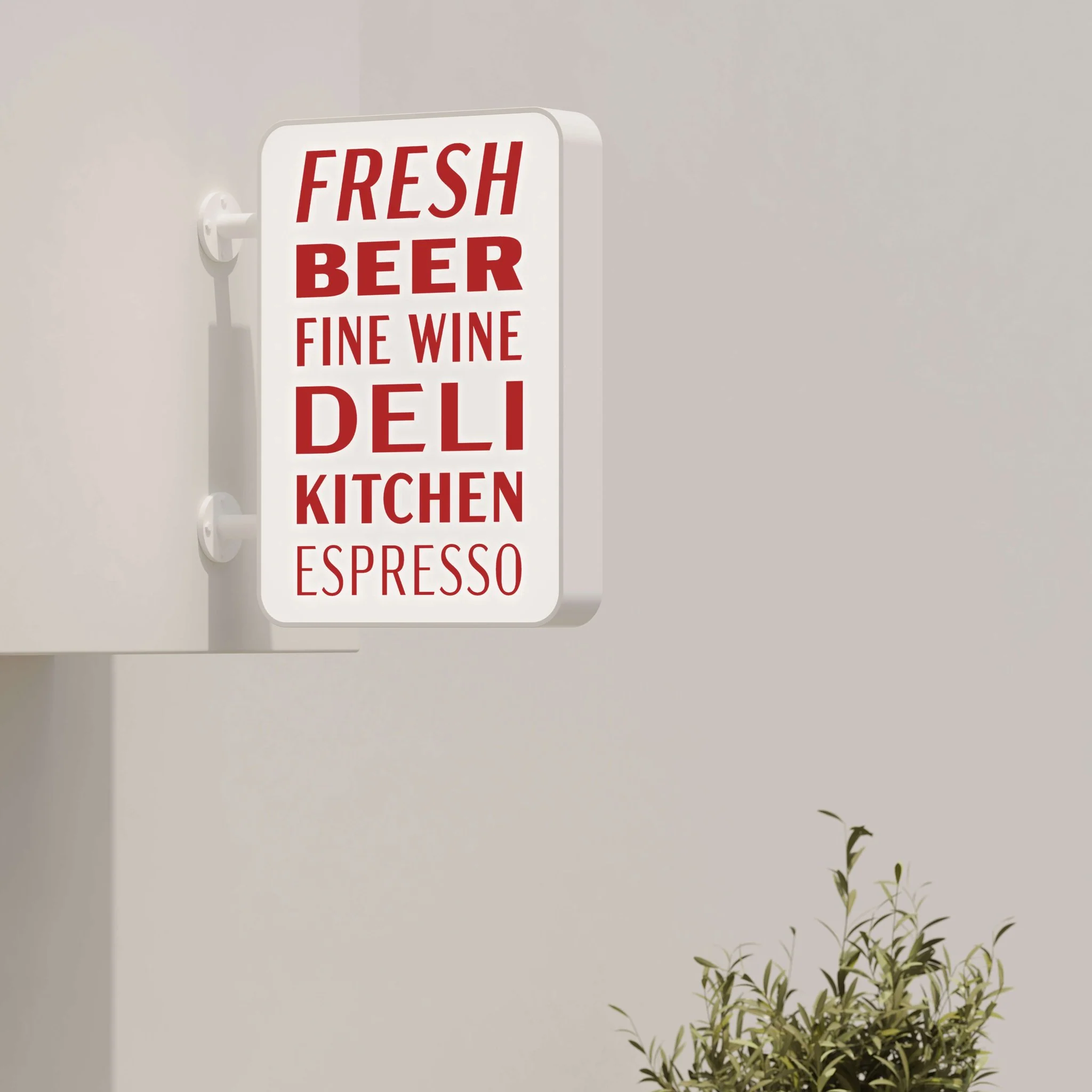 Rectangle Light Box Sign