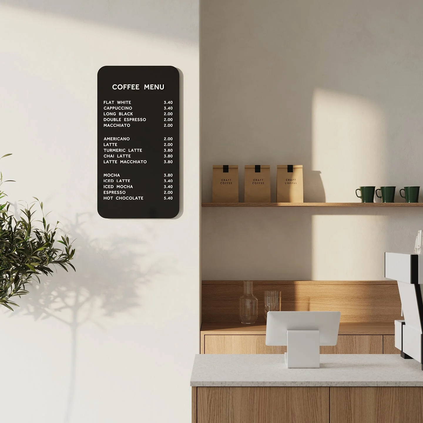 Rectangle Menu Display