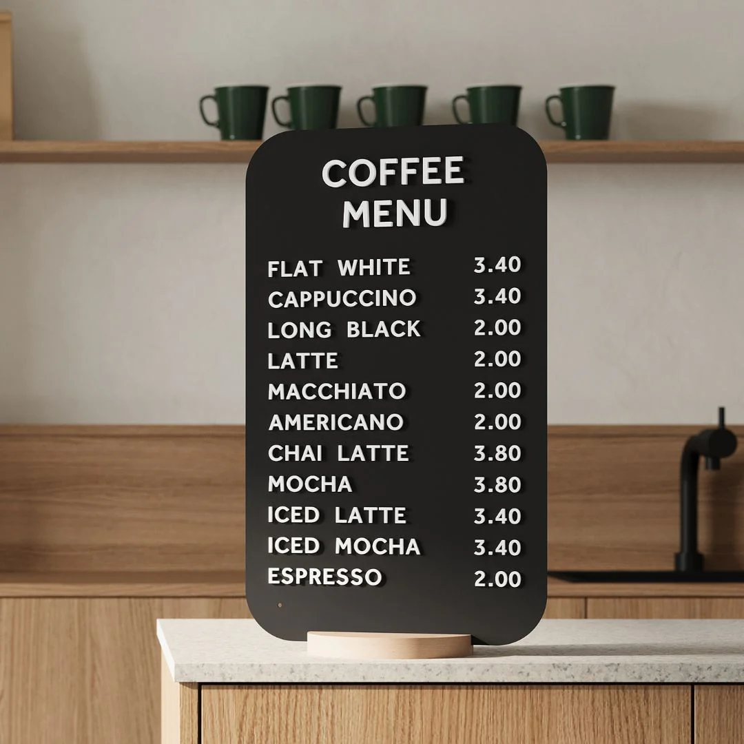 Rectangle Tabletop Sign