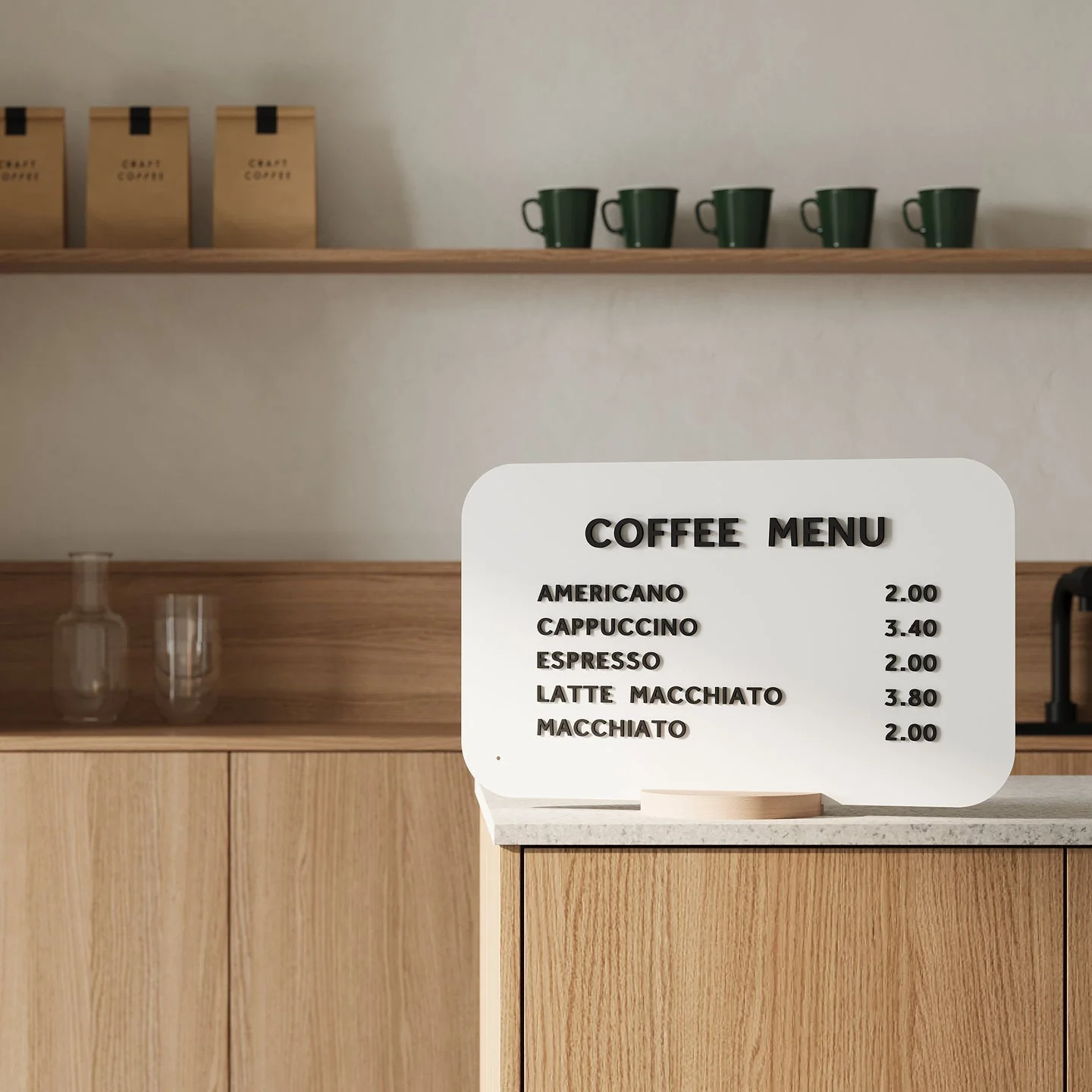 Rectangle Tabletop Sign - Image 3