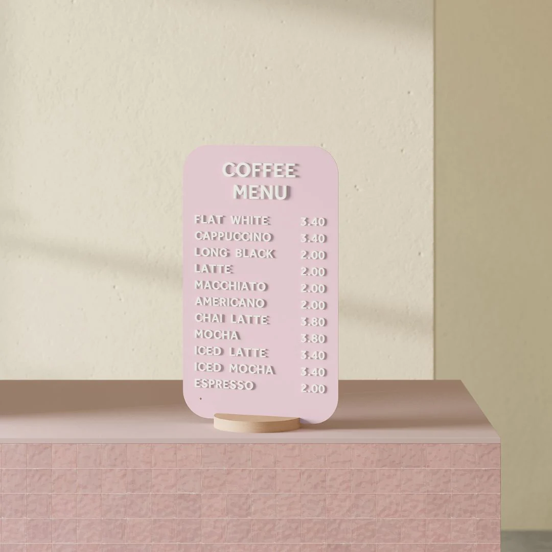 Rectangle Tabletop Sign - Image 7