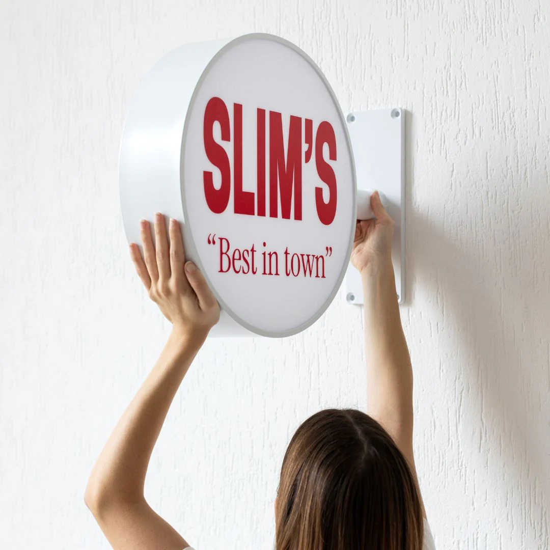 Round Light Box Sign - Image 5