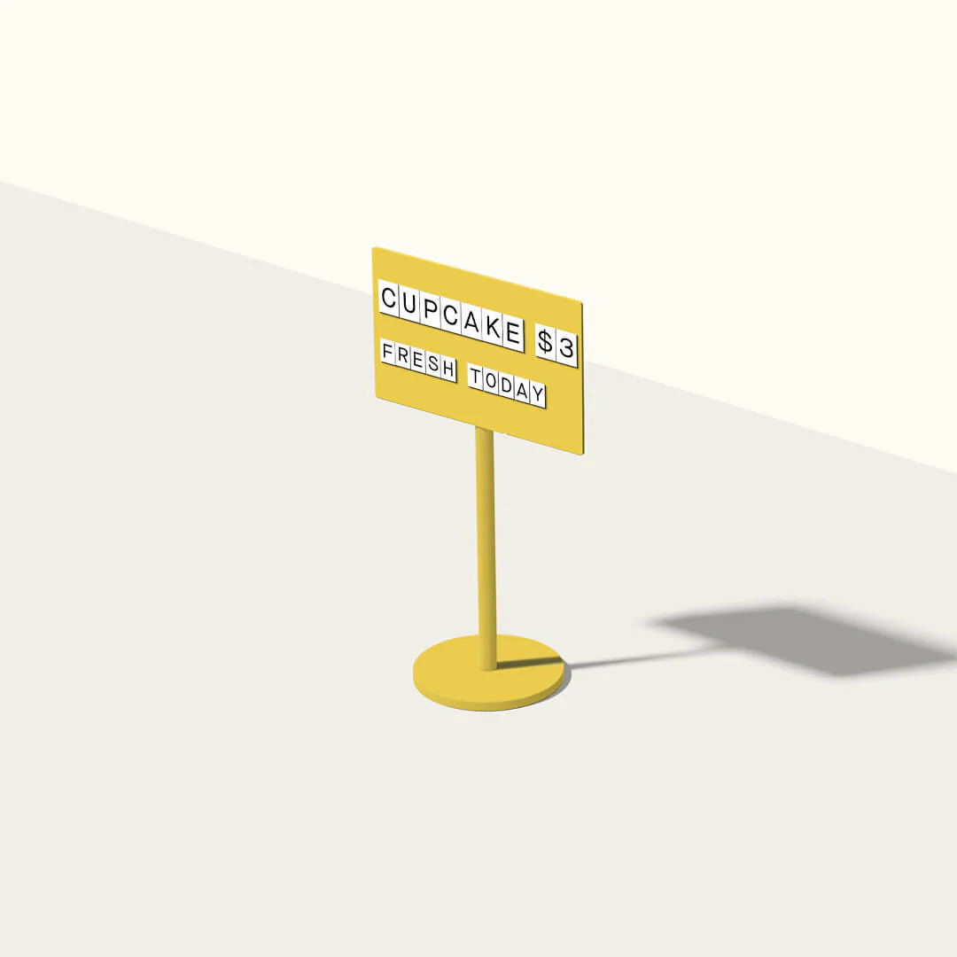 Standing Counter Signs - Set of 12 - Image 8