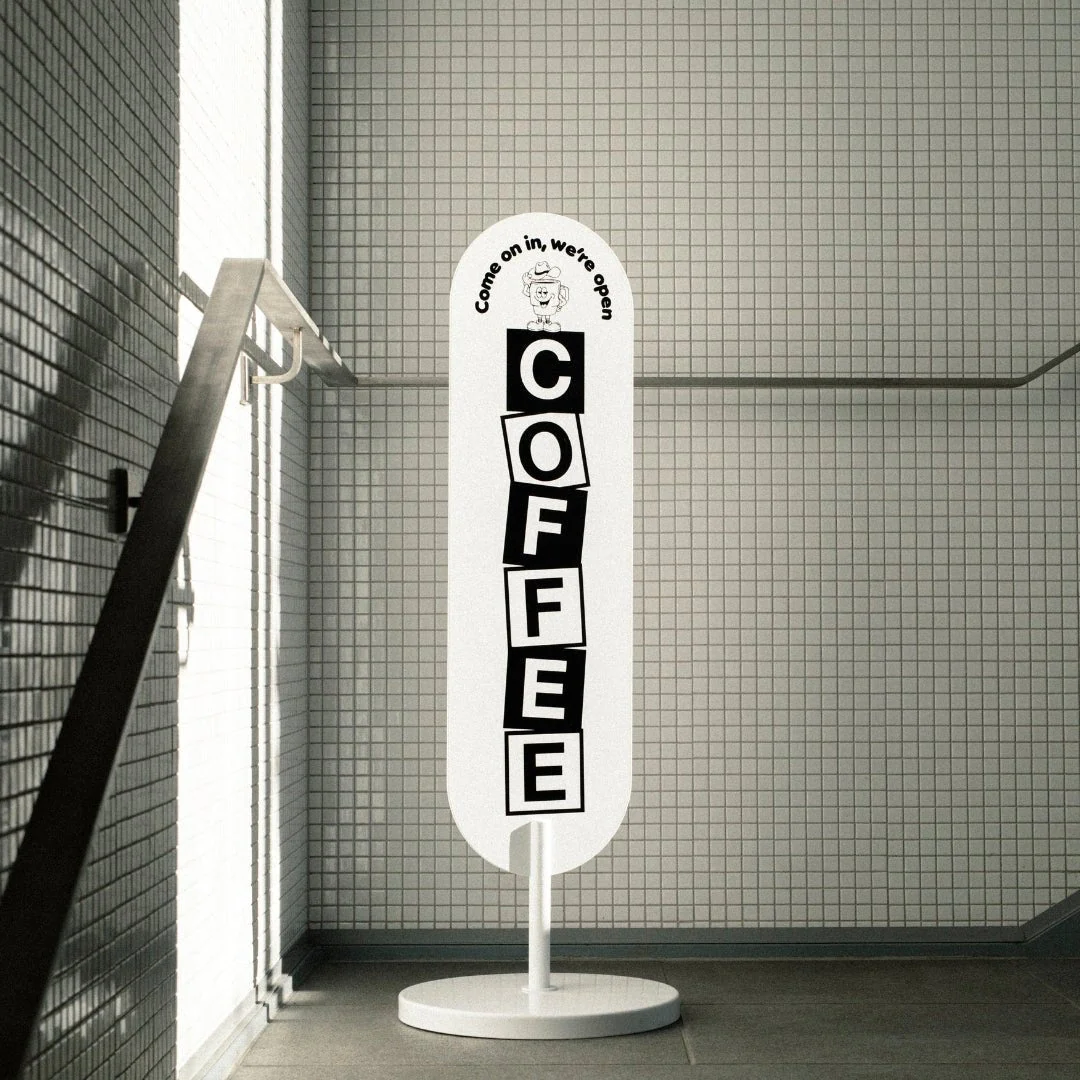Large Standing Curve Sign - Image 6