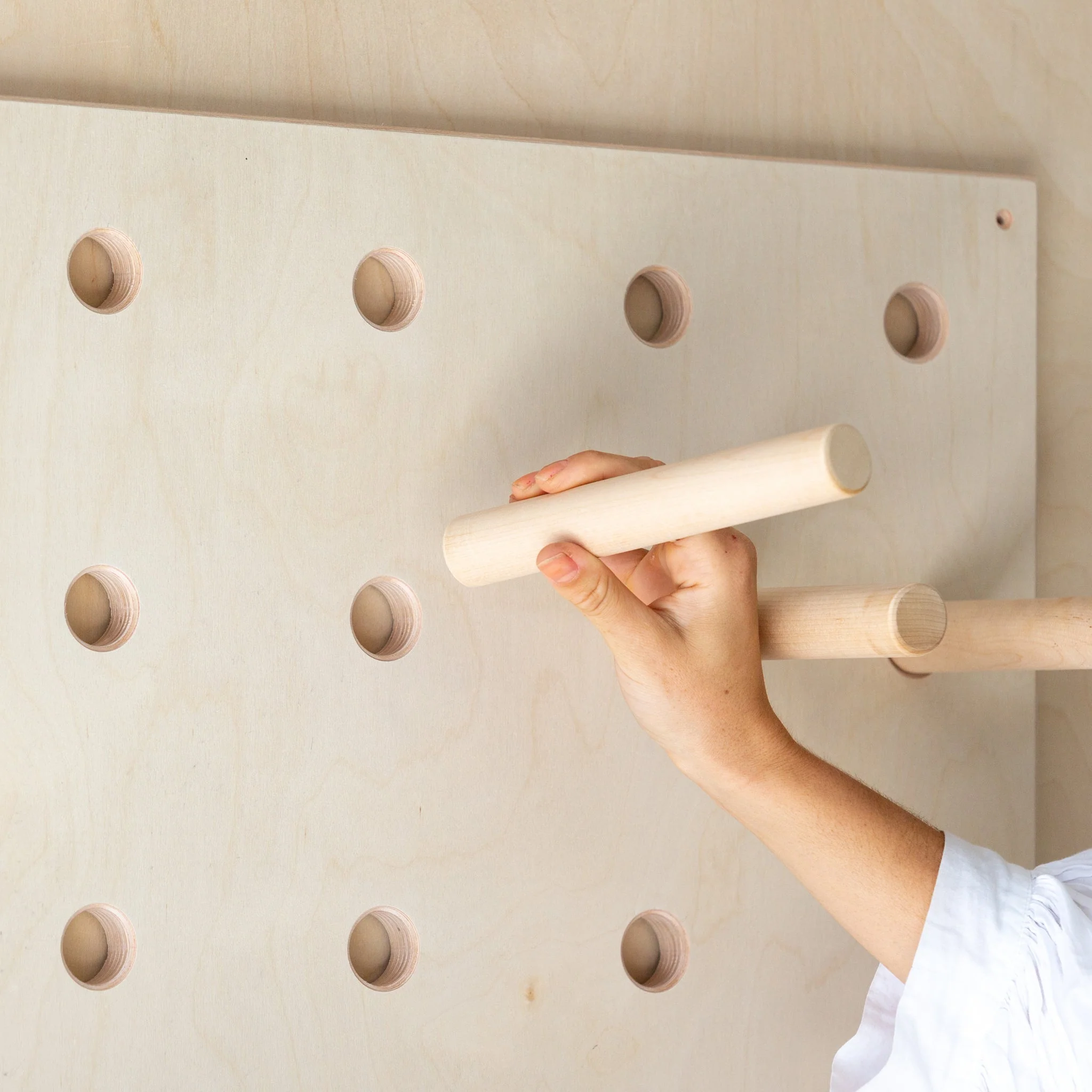 Wooden Pegboard Shelf - Image 4